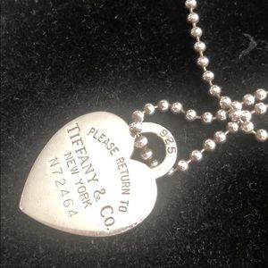 Authentic 925 Tiffany & Co. 34” length chain